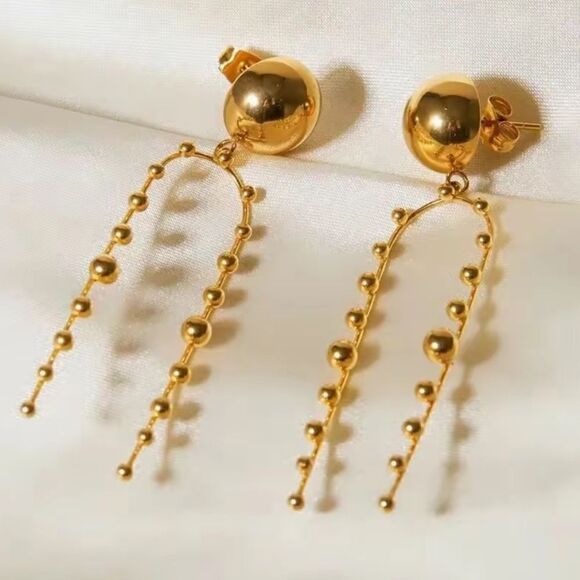 Bohemian drop earrings A345 - Picture 2 of 5